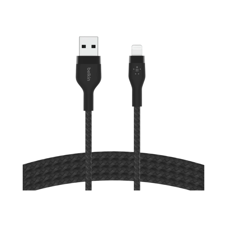 Belkin BoostCharge Pro Flex Lightning to USB-A Cable 6.6' (Black) — Being Shipped