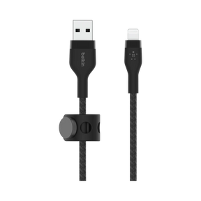 Belkin BoostCharge Pro Flex Lightning to USB-A Cable 6.6' (Black) — Being Shipped