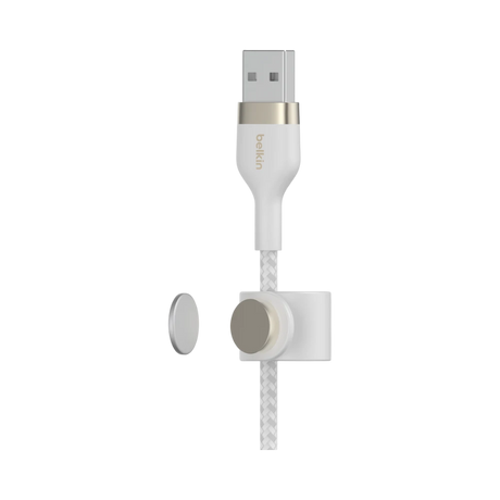 Belkin BoostCharge Pro Flex Lightning to USB-A Cable 6.6ft (White) — Being Shipped