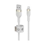 Belkin BoostCharge Pro Flex Lightning to USB-A Cable 6.6ft (White) — Being Shipped