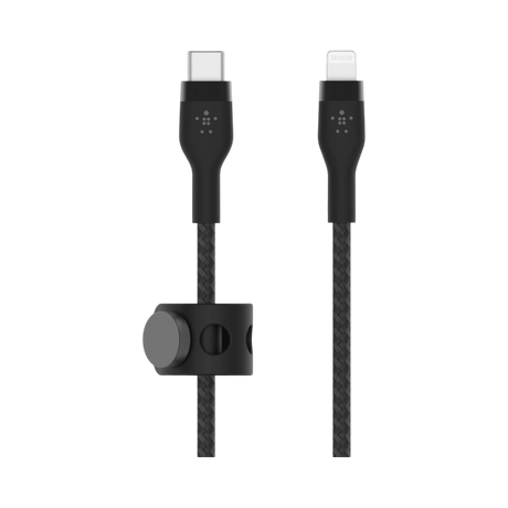 Belkin BoostCharge Pro Flex USB-C to Lightning Cable 6.6' (Black) — Being Shipped