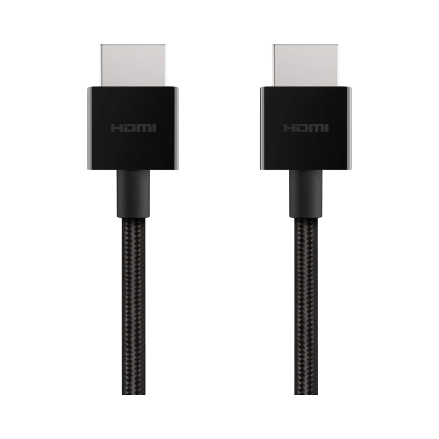Belkin Ultra HD HDMI 2.1 Braided Cable 6.6ft (Black) — Being Shipped