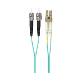 Belkin 1M 10GB Multimode LC/ST Duplex Fiber Optic Cable (Aqua) — Being Shipped