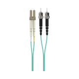 Belkin 1M 10GB Multimode LC/ST Duplex Fiber Optic Cable (Aqua) — Being Shipped