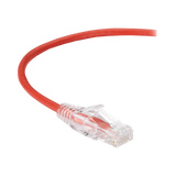 Black Box 5ft Slim-Net CAT6A 500MHz Ethernet Cable (Red) — Being Shipped
