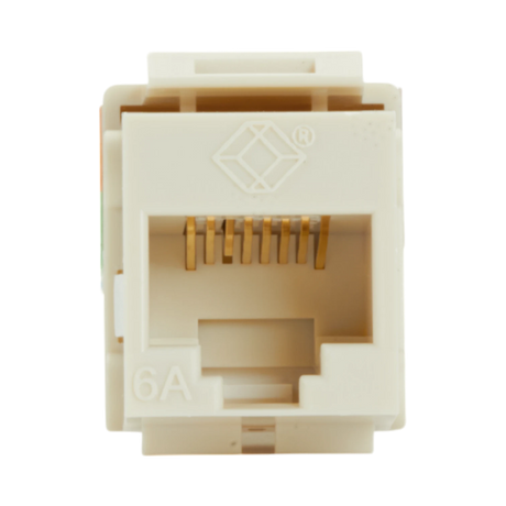 Black Box CAT6A Keystone Jack Unshielded RJ45 (Off-White) — Being Shipped