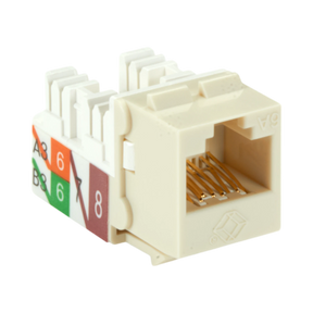 Black Box CAT6A Keystone Jack Unshielded RJ45 (Off-White) — Being Shipped