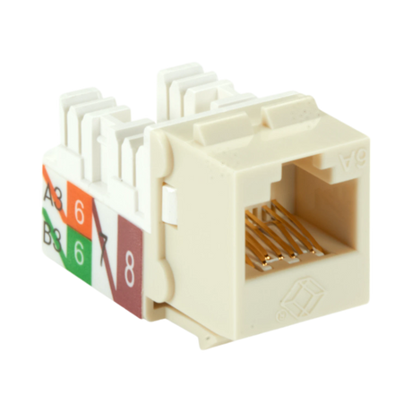 Black Box CAT6A Keystone Jack Unshielded RJ45 (Off-White) — Being Shipped