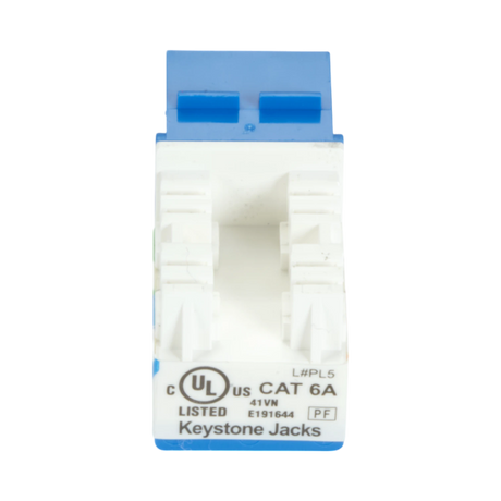 Black Box CAT6A Unshielded RJ45 Keystone Jack (Blue) — Being Shipped