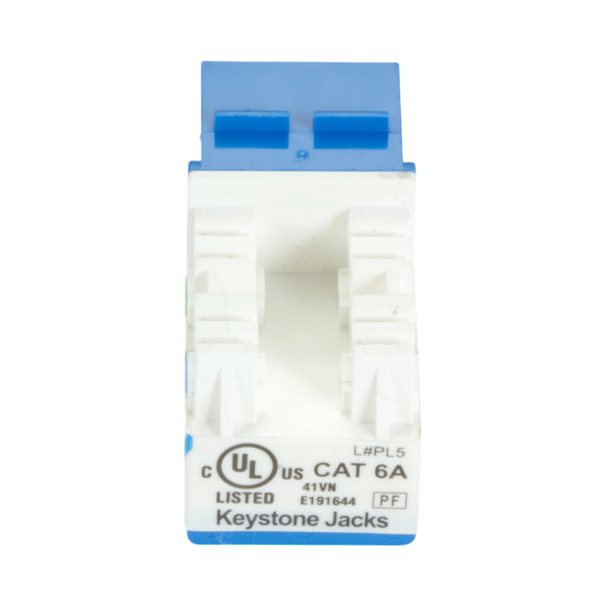 Black Box CAT6A Unshielded RJ45 Keystone Jack (Blue) — Being Shipped