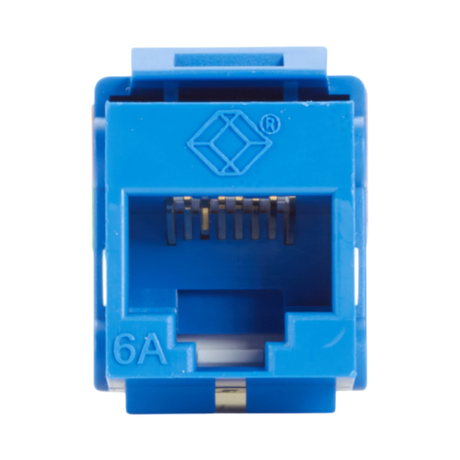 Black Box CAT6A Unshielded RJ45 Keystone Jack (Blue) — Being Shipped
