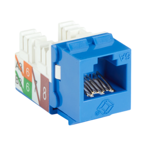 Black Box CAT6A Unshielded RJ45 Keystone Jack (Blue) — Being Shipped
