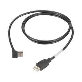 Black Box 4ft USB 2.0 Right-Angle Male to Female Cable (Black) — Being Shipped
