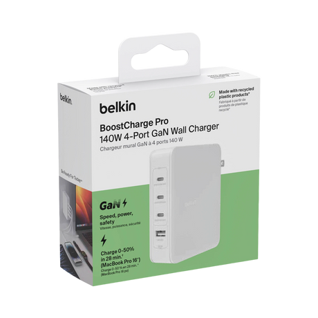 Belkin BoostCharge Pro 140W 4-Port GaN USB Wall Charger — Being Shipped