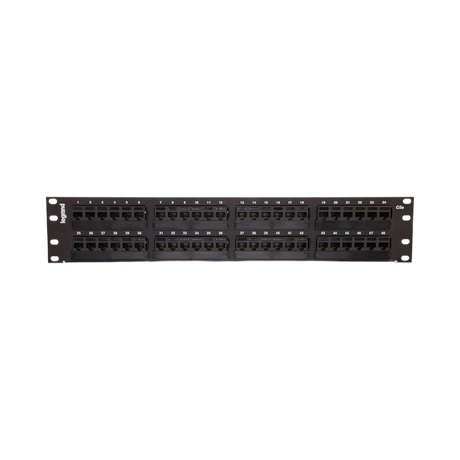 C2G 48-Port Cat5E 110-Type Patch Panel 2RU (Black) — Being Shipped
