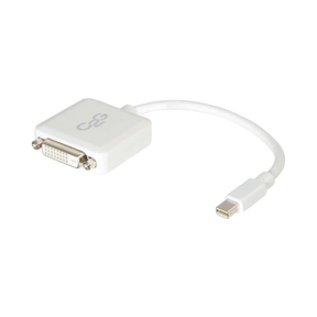 C2G 8in Mini DisplayPort to DVI-D Adapter Converter (White) — Being Shipped