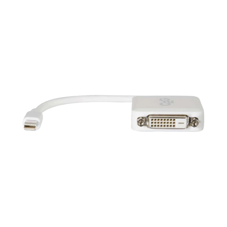C2G 8in Mini DisplayPort to DVI-D Adapter Converter (White) — Being Shipped