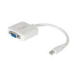 C2G 8in Mini DisplayPort to VGA Adapter Converter (White) — Being Shipped