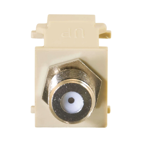 C2G Snap-In F-Type Keystone Insert Module (Ivory) — Being Shipped