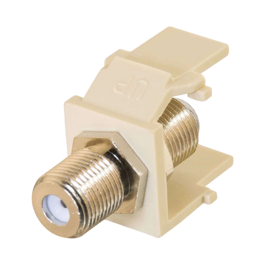 C2G Snap-In F-Type Keystone Insert Module (Ivory) — Being Shipped