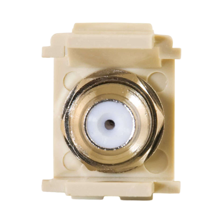 C2G Snap-In F-Type Keystone Insert Module (Ivory) — Being Shipped