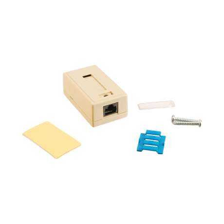 C2G 1 Port Cat5E Surface Mount Box (White) — Being Shipped