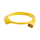C2G 10ft 14AWG Power Cord for Data Centers & Servers (Yellow) — Being Shipped