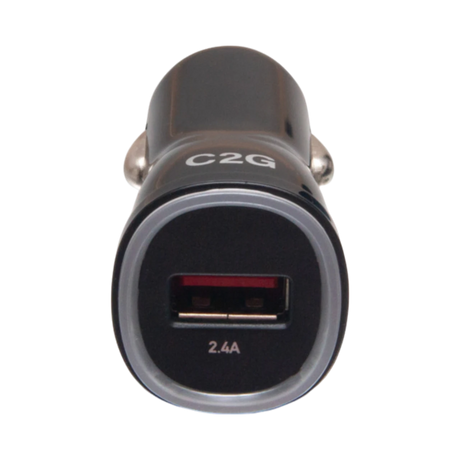 C2G Compact Design USB 1-Port 2.4A Output Car Charger — Being Shipped