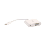 C2G USB-C to VGA Video Multiport Adapter with Power Delivery up to 60W, White — Being Shipped
