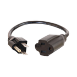 C2G 4ft (1.2m) 16 AWG Outlet Saver Power Extension Cord (NEMA 5-15P to NEMA 5-15R) (TAA Compliant) — Being Shipped