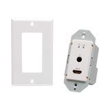 C2G HDMI HDBaseT + RS232 and IR over Cat Extender Single Gang Wall Plate Transmitter to Ultra-Slim Box Receiver, 4K, 60Hz — Being Shipped