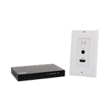 C2G HDMI HDBaseT + RS232 and IR over Cat Extender Single Gang Wall Plate Transmitter to Ultra-Slim Box Receiver, 4K, 60Hz — Being Shipped