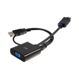 C2G 8in DisplayPort Male to VGA + Audio Female Active Adapter Converter (Black) — Being Shipped