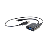 C2G 8in Mini DisplayPort Male to VGA + Audio Female Active Adapter Converter (Black) — Being Shipped