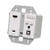 C2G HDMI HDBaseT + USB-C, 3.5mm, and USB-B to A over Cat Extender Wall Plate Transmitter to Box Receiver, 4K 60Hz — Being Shipped