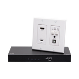 C2G HDMI HDBaseT + USB-C, 3.5mm, and USB-B to A over Cat Extender Wall Plate Transmitter to Box Receiver, 4K 60Hz — Being Shipped