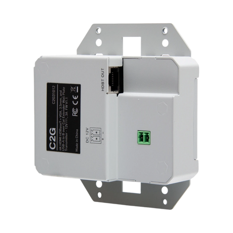 C2G HDMI HDBaseT + VGA, 3.5mm, and USB-B to A over Cat Extender Wall Plate Transmitter to Box Receiver, 4K 60Hz — Being Shipped
