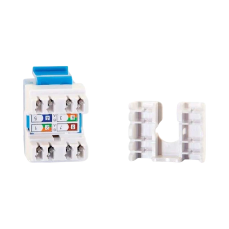 C2G 180° Cat6 RJ45 UTP Keystone Jack (Blue) — Being Shipped