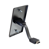 C2G HDMI Pass Through Single Gang Wall Plate (Black) — Being Shipped