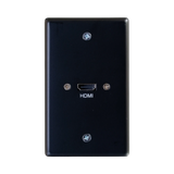 C2G HDMI Pass Through Single Gang Wall Plate (Black) — Being Shipped