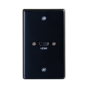 C2G HDMI Pass Through Single Gang Wall Plate (Black) — Being Shipped