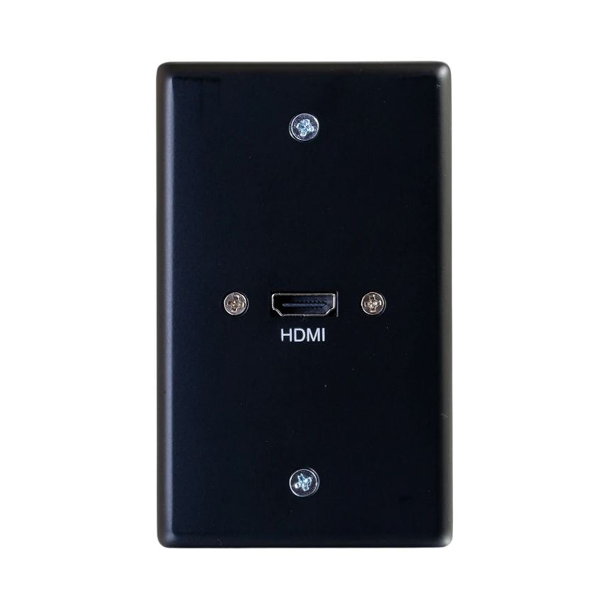 C2G HDMI Pass Through Single Gang Wall Plate (Black) — Being Shipped