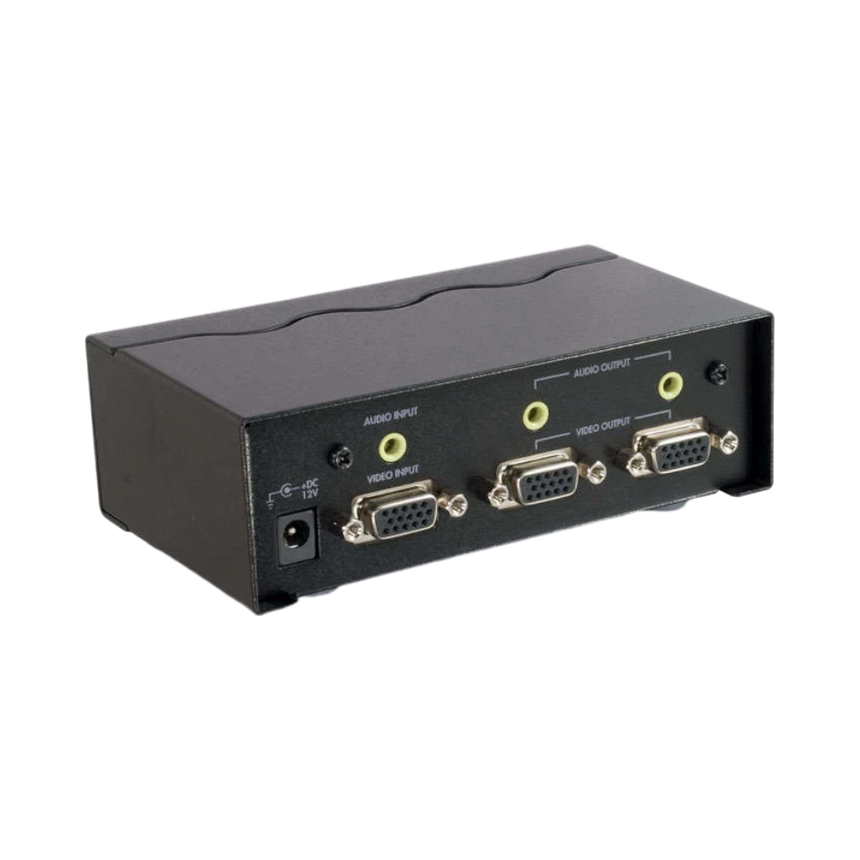 C2G 2-Port UXGA Monitor Splitter/Extender with 3.5mm Audio (Female Input) — Being Shipped