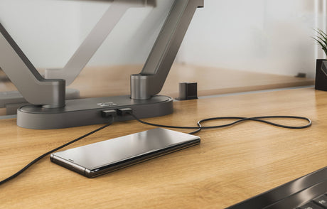 Chief USB Charging Hub for Koncis Dual Monitor Arm (Silver) — Being Shipped