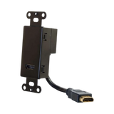 C2G HDMI Pass Through Wall Plate (Black) — Being Shipped