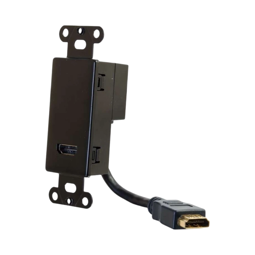 C2G HDMI Pass Through Wall Plate (Black) — Being Shipped