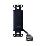 C2G HDMI Pass Through Wall Plate (Black) — Being Shipped