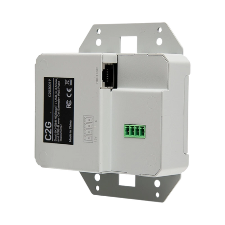 C2G Dual 4K HDMI HDBaseT + USB-C, 3.5mm, and USB-B over Cat Extender Dual Gang Wall Plate Transmitter, 4K 60Hz — Being Shipped