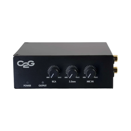 C2G 8 Ohm 50W Plenum Rated Audio Amplifier with Noise Reduction — Being Shipped
