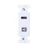 C2G HDMI and USB Pass Through Wall Plate (White) — Being Shipped